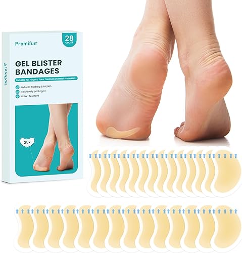 Miniatura 9 de Blister Pads - 28 unidades de vendajes hidrocoloides resistentes al agua para pie, dedo del pie, talón - almohadillas de gel para ampollas para