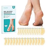 Promifun Blister Pads - 28 ct Water Resistant Hydrocolloid Bandages for Foot, Toe, Heel - Gel Blister Cushions for Prevention & Recovery, Spot Pack