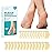 Promifun Blister Pads - 28 ct Water Resistant Hydrocolloid Bandages for Foot, Toe, Heel - Gel Blister Cushions for Prevention & Recovery, Spot Pack