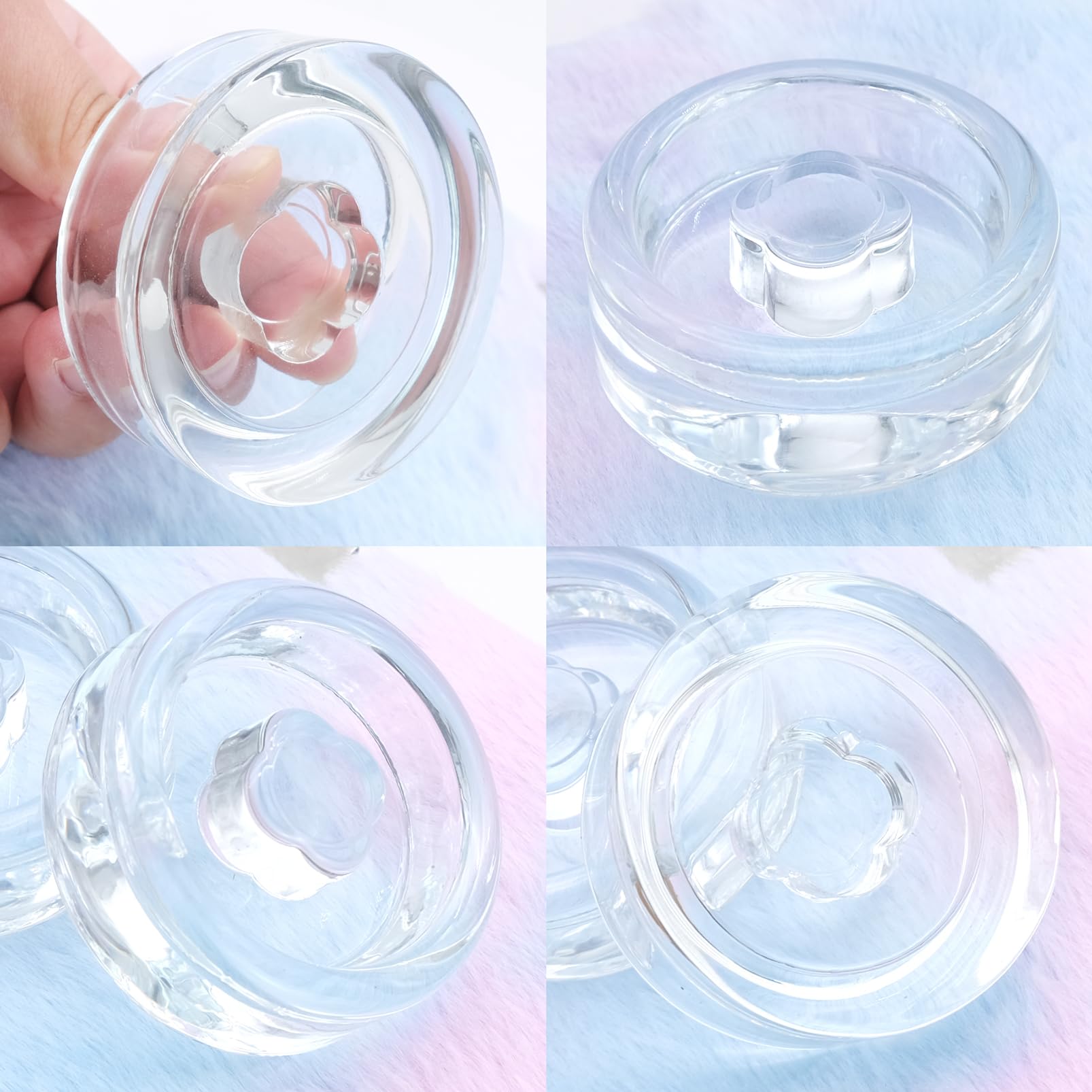 2 Pesos de Fermentación de Vidrio, Tarros de Fermentación de Boca Ancha de 7 cm para Eliminar el Exceso de Salmuera para Fermentar Encurtidos Chucrut