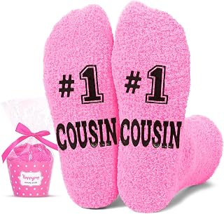 HAPPYPOP Mothers Day Gifts Socks - Mom Cousin Gifts for Women, Cousin Mom Birthday Socks