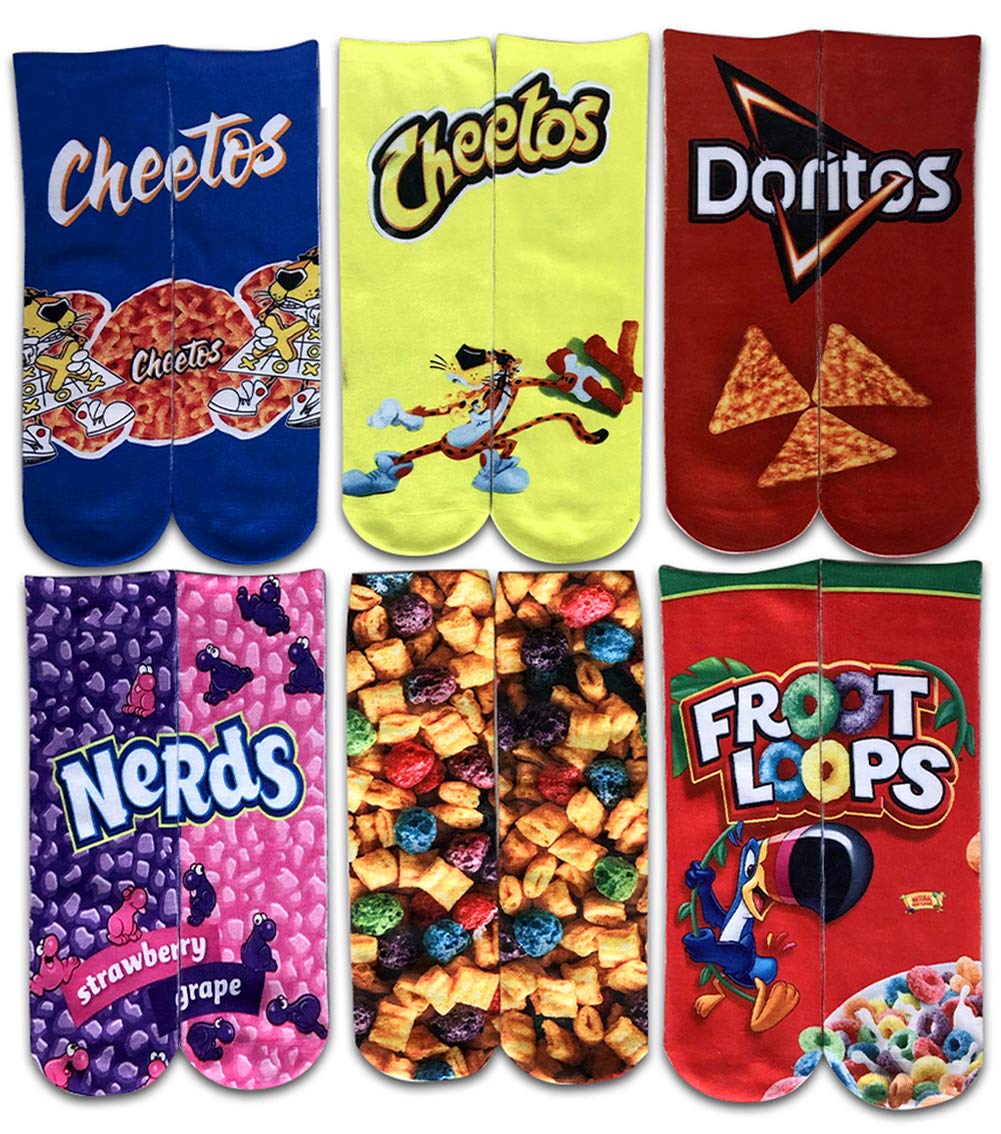 SherryDC Mens Novelty Funny Crazy Graphic Photo 3D Print Casual Long Crew Tube Socks