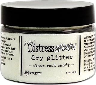 Ranger Tim Holtz Distress Stickles Dry Glitter, 3-Ounce, Clear Rock Candy