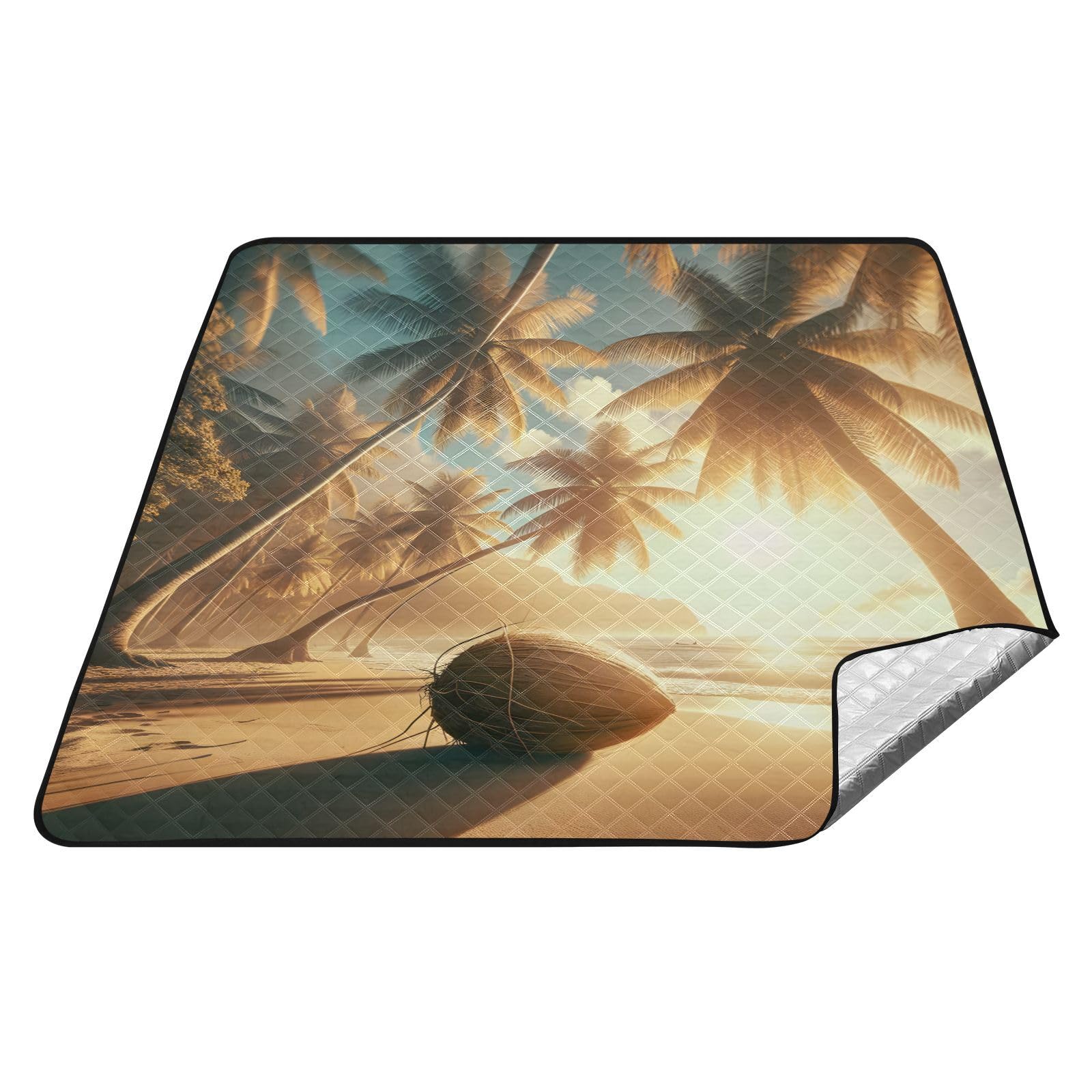 Couverture de plage imperméable grand format contre le sable et l'humidité