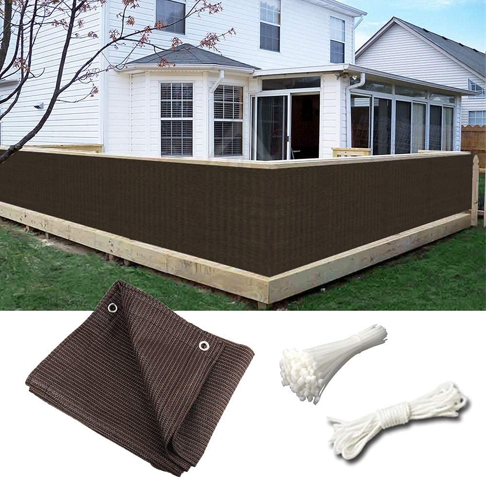 Brise vue pour balcon contre le vis-à-vis filet pare-brise extérieur anti-UV avec corde