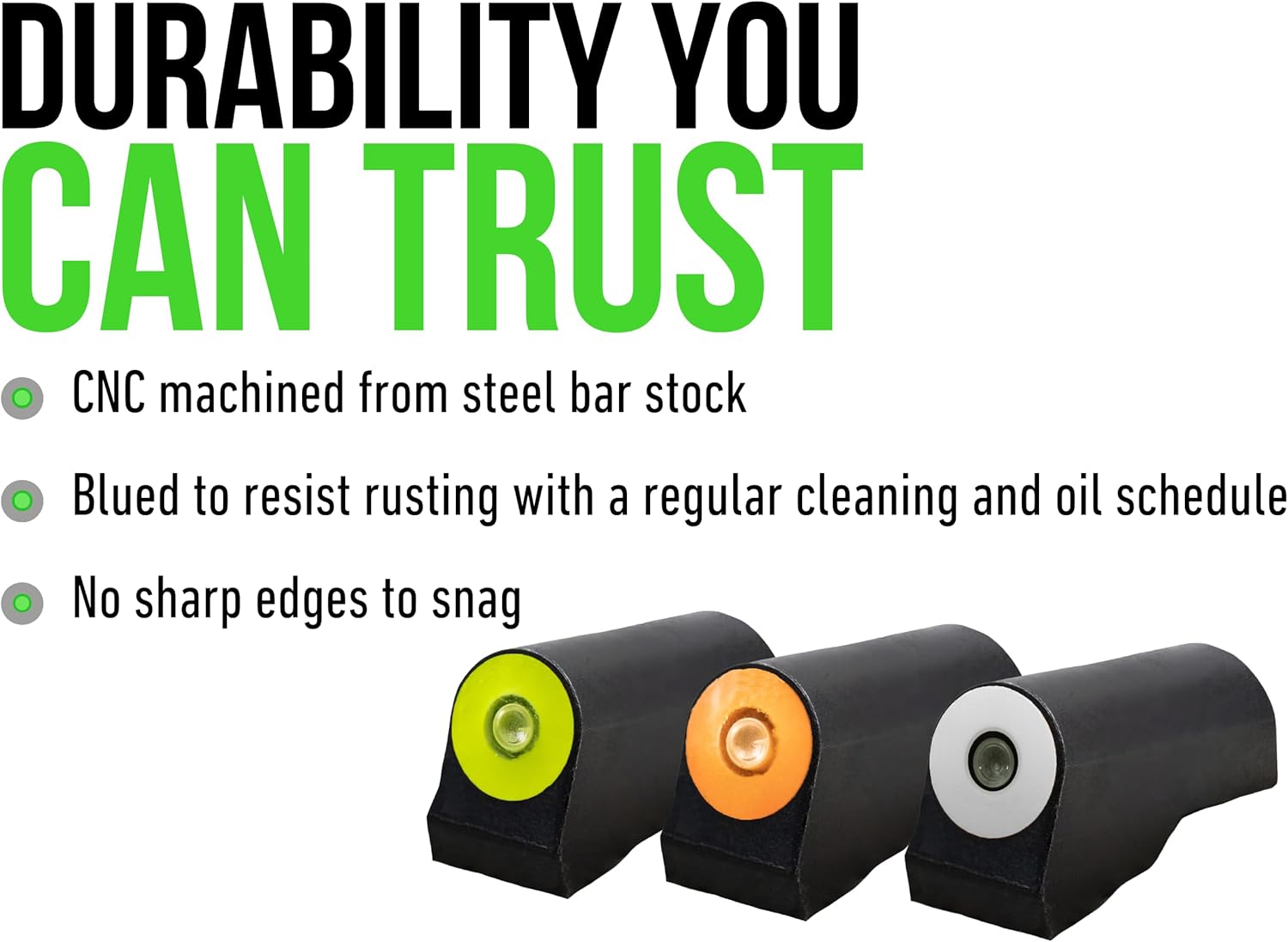 XS SIGHTS Big Dot Shotgun Front Sights with Tritium and Photoluminescent Glow Dot for Remington 870 and Mossberg 500/590, High-Contrast Sights for Plain Barrel Shotguns