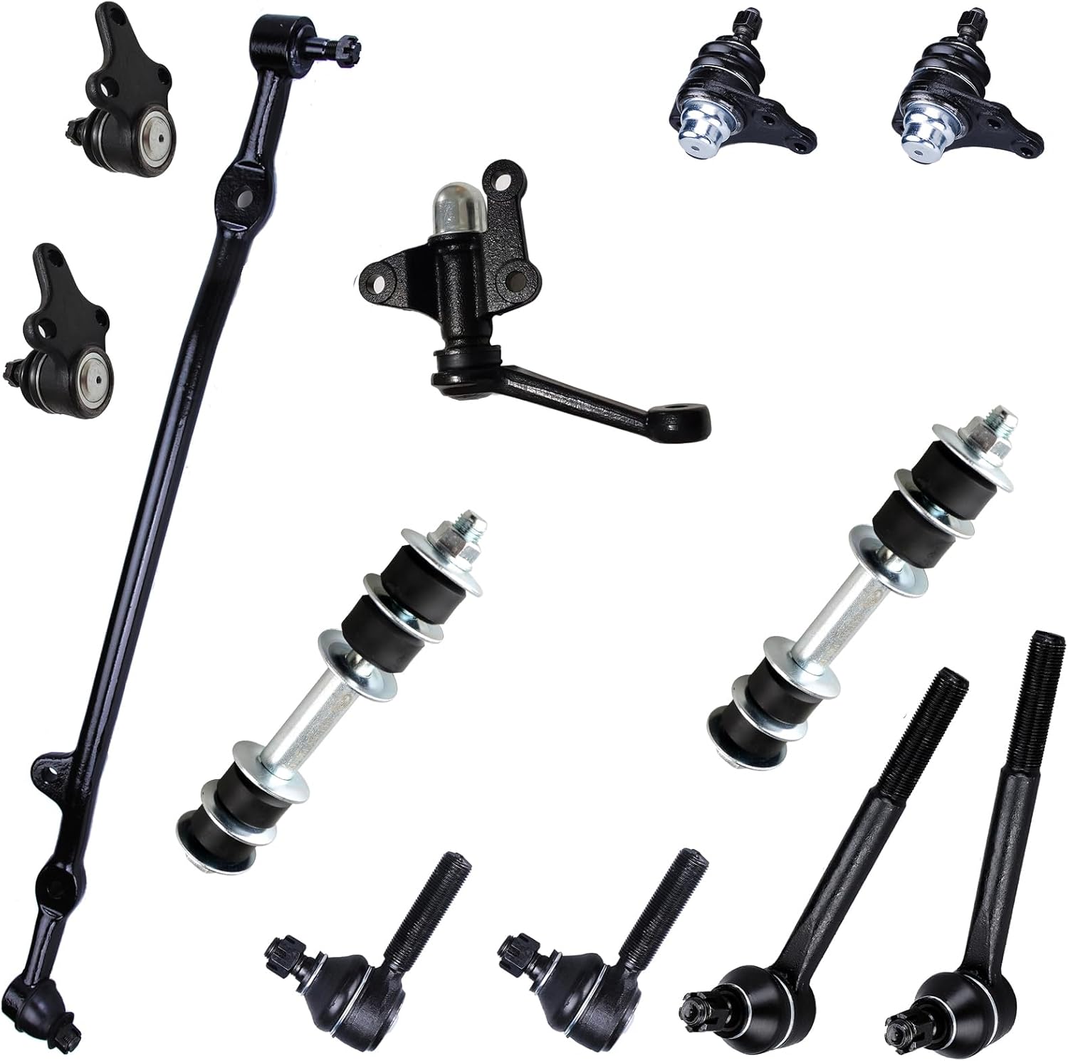 CYYDE Front Inner Outer Tie Rod + Steering Center Link