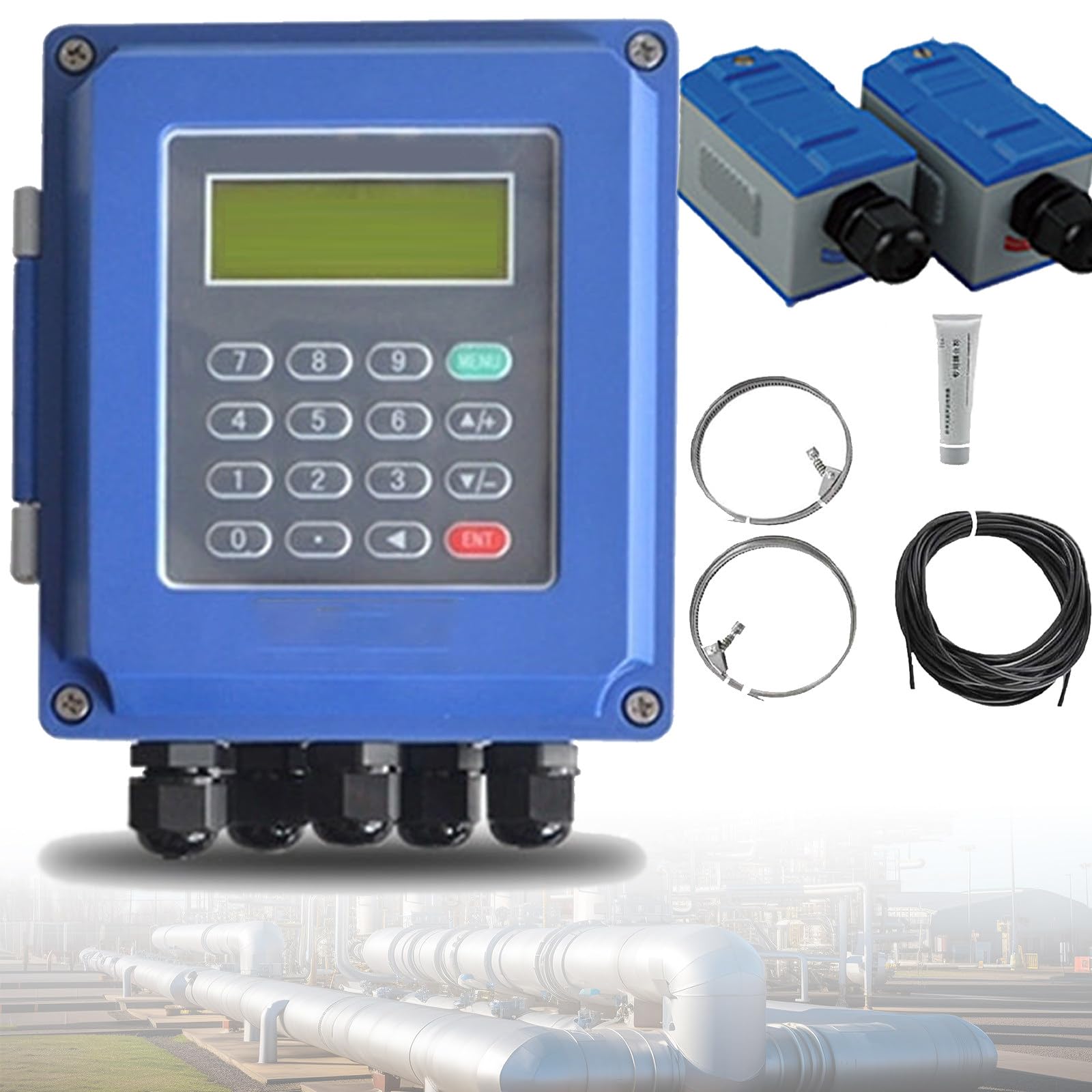 Débitmètre d'eau à ultrasons IP68 Standard-M pour l'audit des réseaux de canalisations industriels