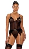 Piercing Desire Mesh Teddy Set Womens