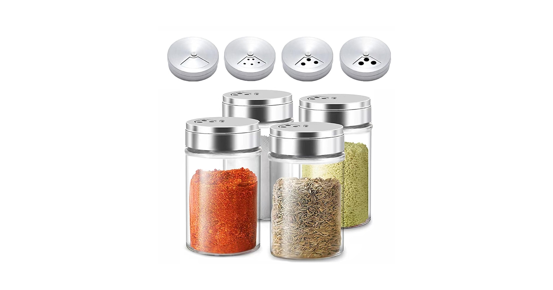 Amazon.com: 4pcs Salt and Pepper Shakers Set, Salt Shaker