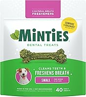 Vista 25 de Minties VetIQ - Golosinas dentales en hueso para perros, masticables dentales para perros medianos a grandes (más de 40 libras), 40