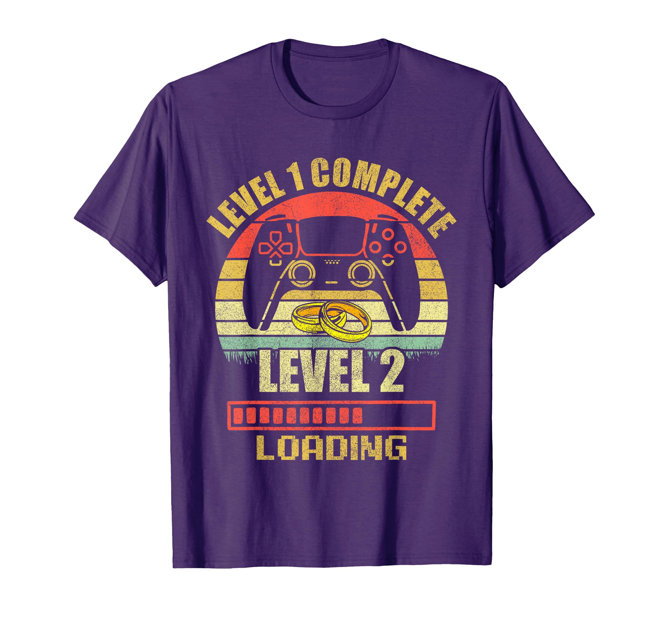 Couples Shirts For Him, Level 1 Complete Wedding Anniversary T-Shirt