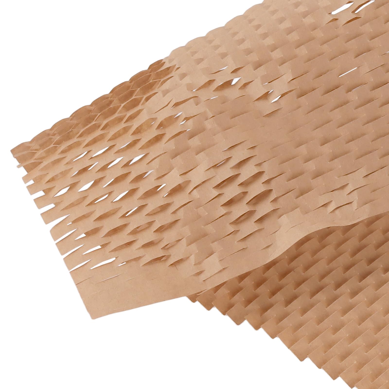 SINJEUN 200 Stück 38,1 x 30,5 cm Wabenverpackungspapierbögen, braune Packpapierbögen für Umzug, Polsterung, Versandverpackung