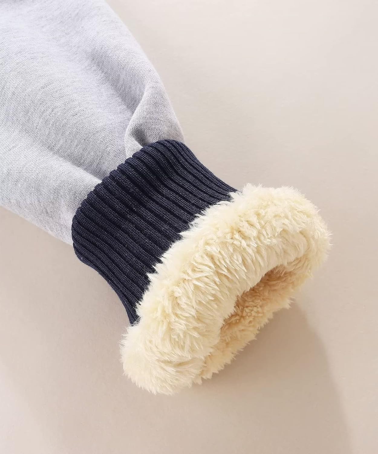 Bumeex Kids Boy's Girl's Sherpa Fleece Lined Jacket Spring Fall Winter Zip up Sweatshirt Hoodie 2-14Y(Toddler/Kid) - Image 2