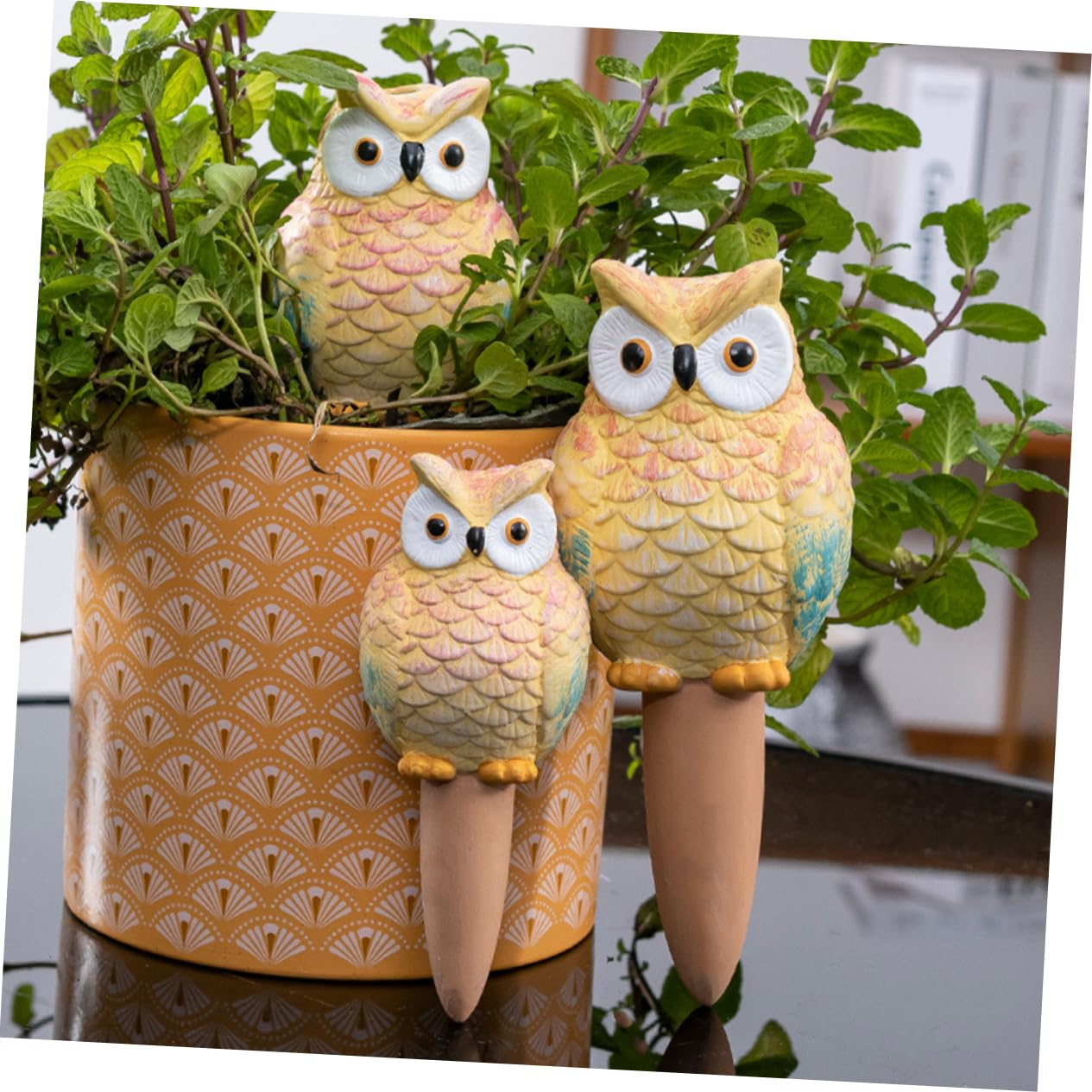 Toddmomy Arroseur Automatique pour Plantes Hibou 210ml, Lot de 4