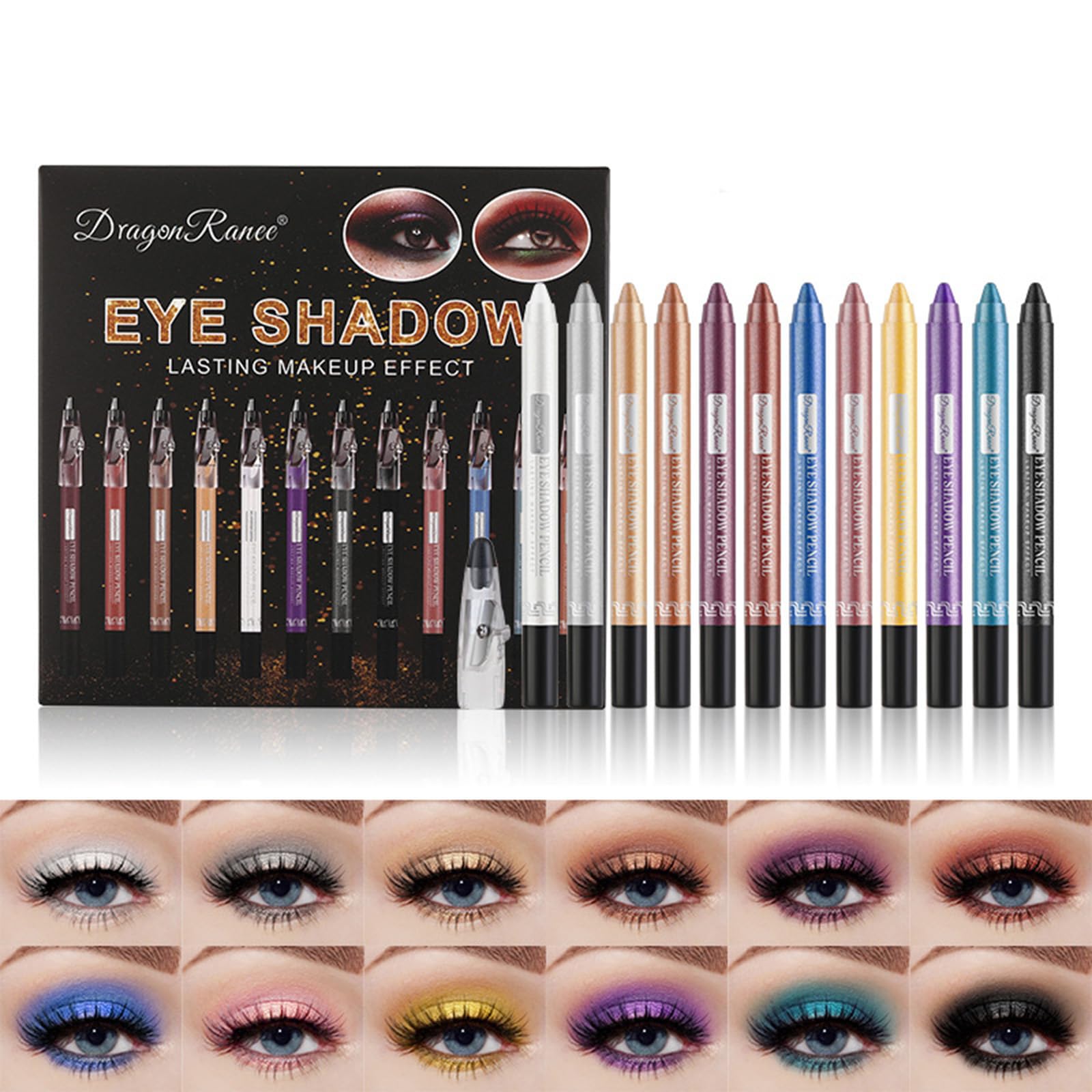 Eyeliner con purpurina para maquillaje de noche y festivales de música