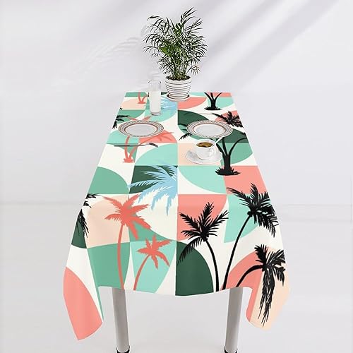 Miniatura 4 de Mantel rectangular de 60 x 120 pulgadas, mantel personalizado para negocios, fiestas, bodas, cumpleaños, banquetes, vendedores, resistentes a las