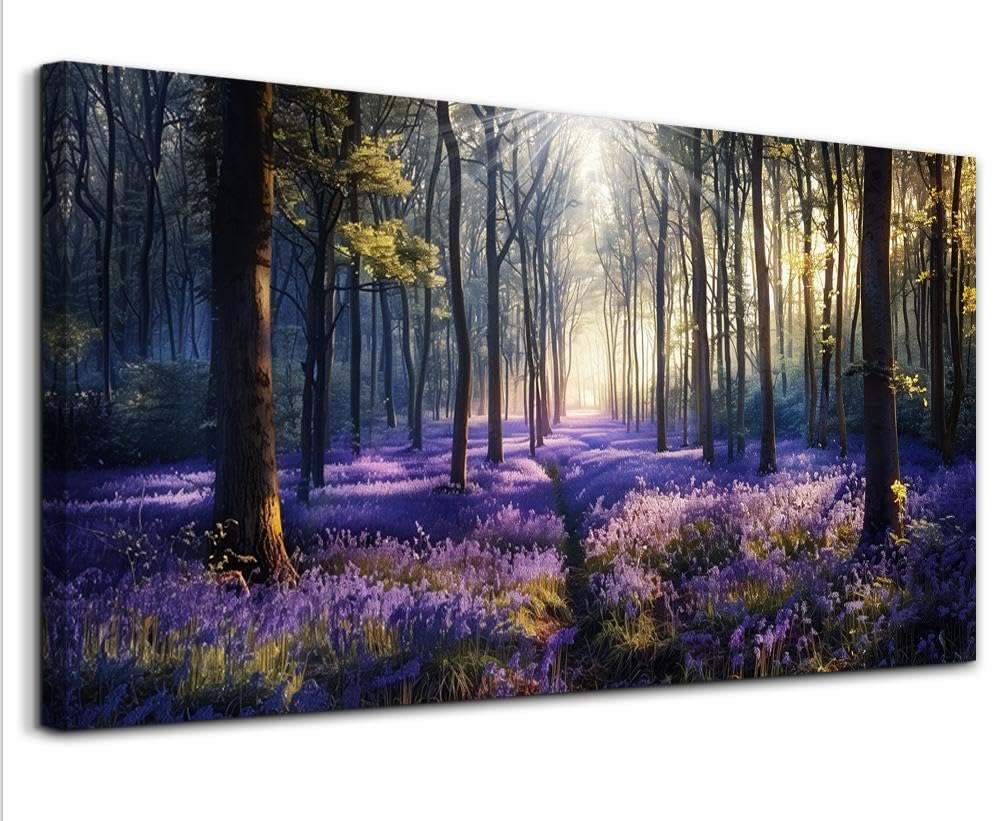 Tableau Arbre De Vie Grand Format 50x100 Cm - Impression Sur Toile Moderne Pour Salon, Chambre, Bureau