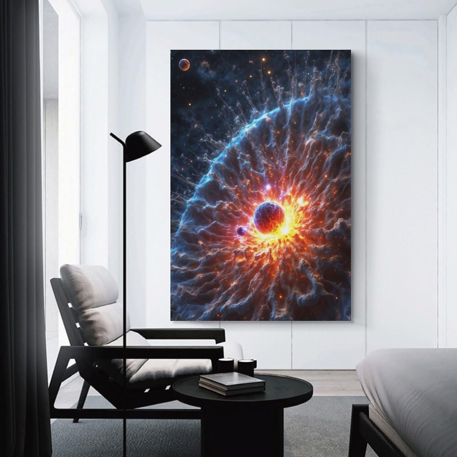 Junmoney Wall Art Print Cosmic Explosion, 20x30inch(50x75cm), for Picture Wall Styling in Lounge Or Bedroom, Wall Decor Suited to Curated Displays