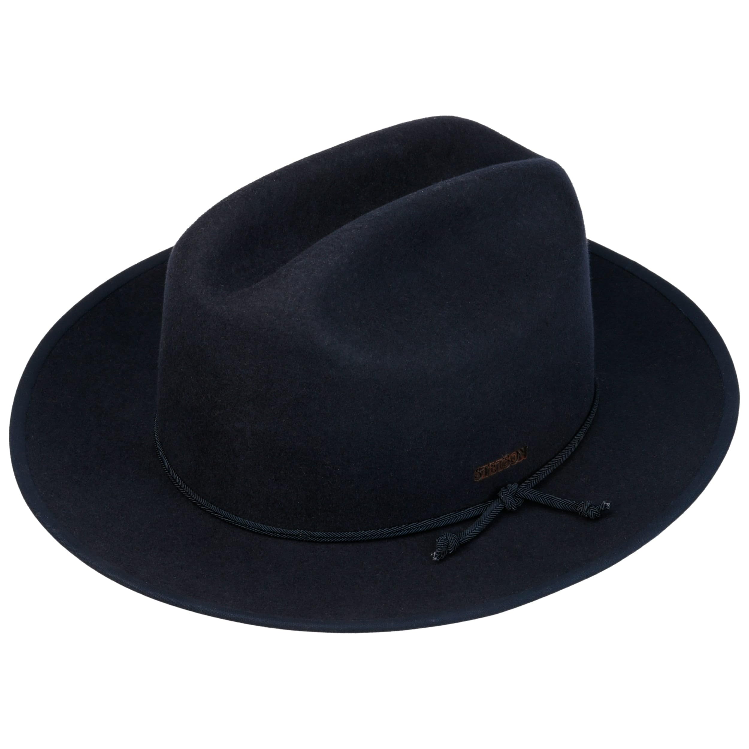 Stetson Plains Cattleman Sombrero Western Unicolor con Banda Textil Hombre Otono Invierno
