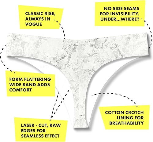 Miniatura 6 de Bonks Talla única para todas las tangas para mujeres, bragas de emergencia prelavadas, ropa interior elástica y sin costuras