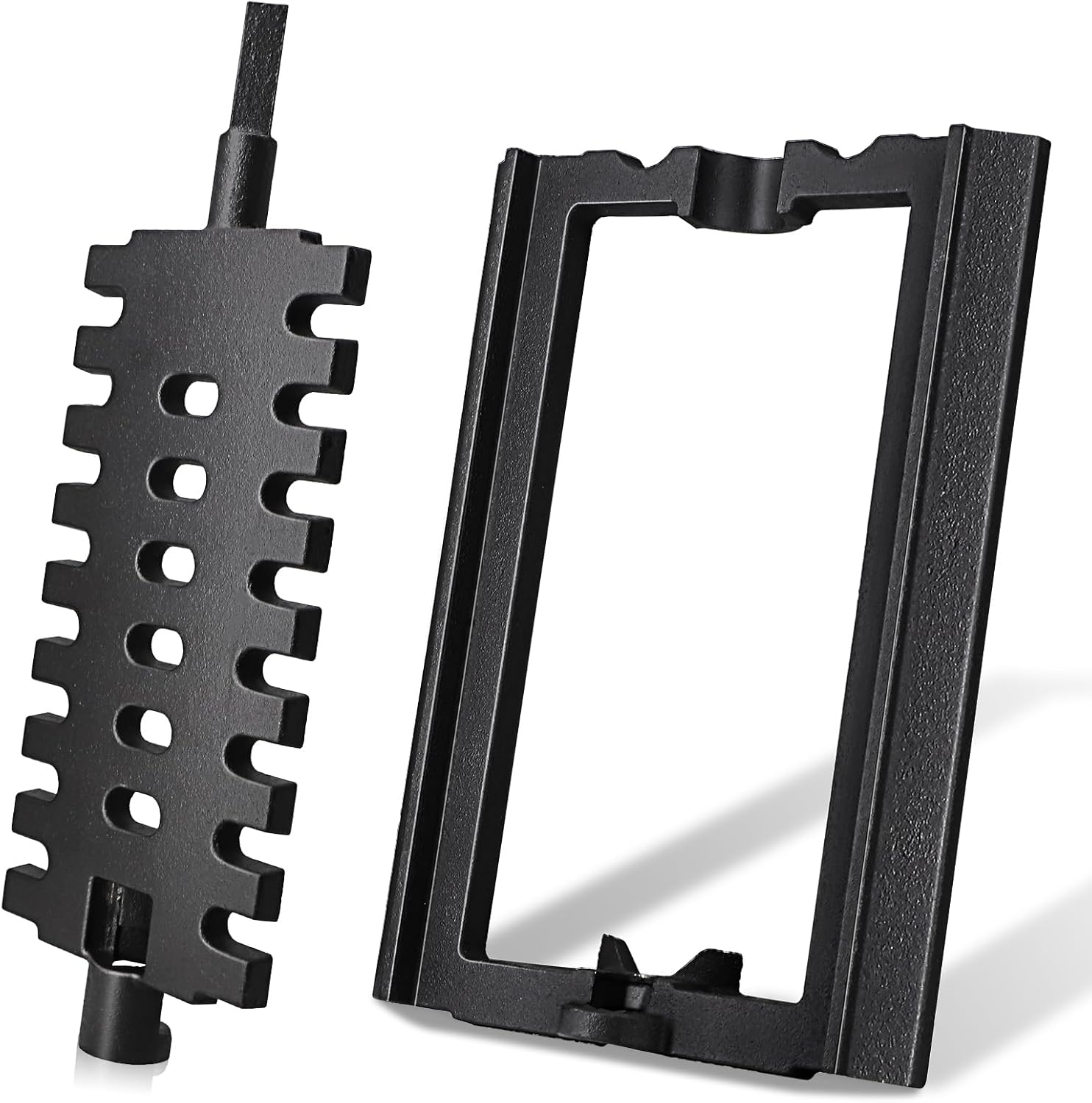 Hiorucet 40257 Cast Iron Shaker Grate for US Stove, Vogelzang, Johnson Wood Stoves & Furnaces, Hot Blast 1500 1557M 1300 1537 1357M 1400 1537G 1537M, AF22, J9900, J7300, Norseman 2500 1500, 2 Pack.