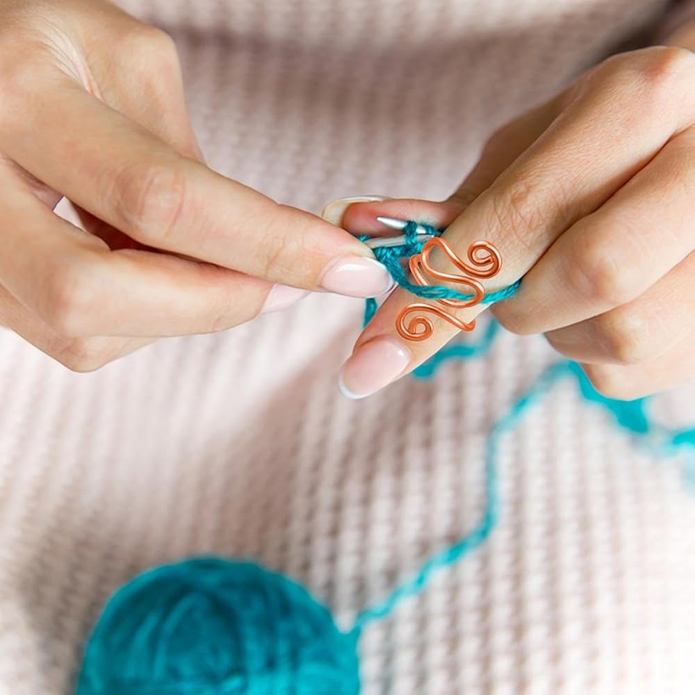 Anelli Per Uncinetto Regolabili - Set 4 Pezzi Con Design Animale Per Tensione Filo - Foto 10