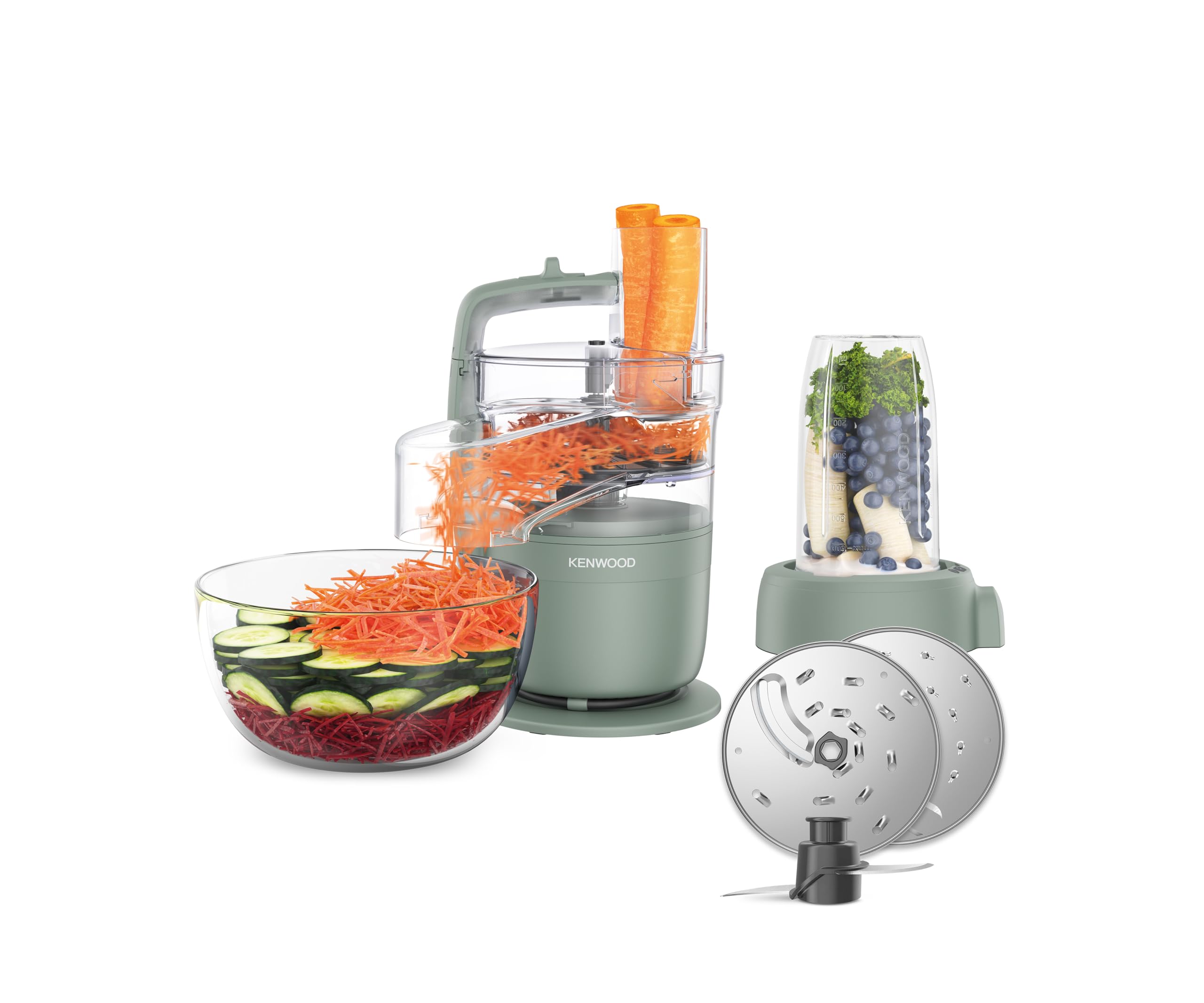 Kenwood MultiPro Compact - Robot Culinaire Multifonction Vert Eucalyptus