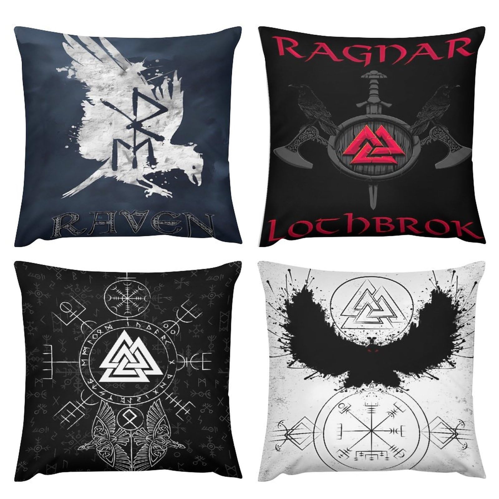 Housses de coussin Viking scandinaves pour décorer un canapé de salon moderne