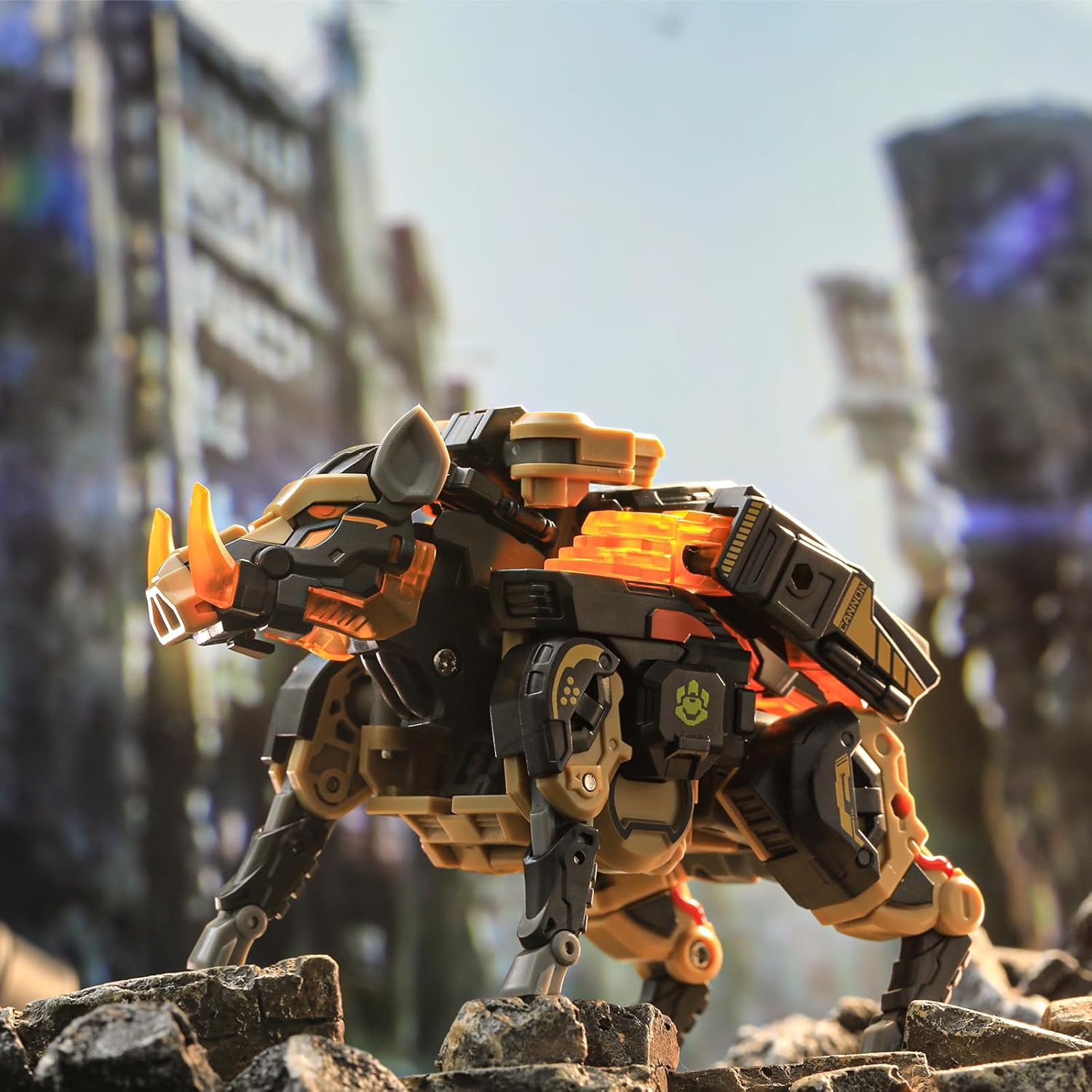 52TOYS BEASTBOX BB-57 Shovelhead Deformation Toys Action Figure, Converting Toys in Mecha and Cube, Perfect Birthday Party Gift for Teens and Adults
