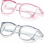 Alsenor Safety Glasses Anti Fog Goggles Protective Eyewear Blue Light Blocking Anti Dust UV Protection Glasses For Men Women