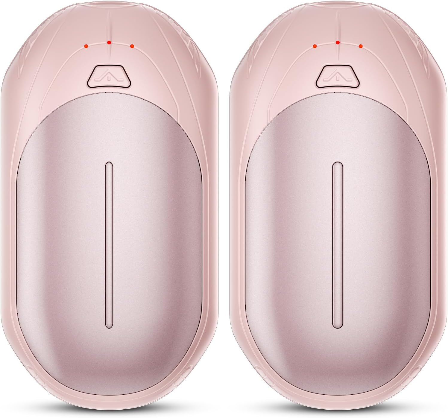 AI Hand Warmers Rechargeable 2 Pack, AI Smart Chips Electric Hand Warmers, 20Hrs Long Safe Heat, Portable Pocket Heater, Gifts for Christmas, Outdoor, Golf, Hunting, Camping Accessories – Pink