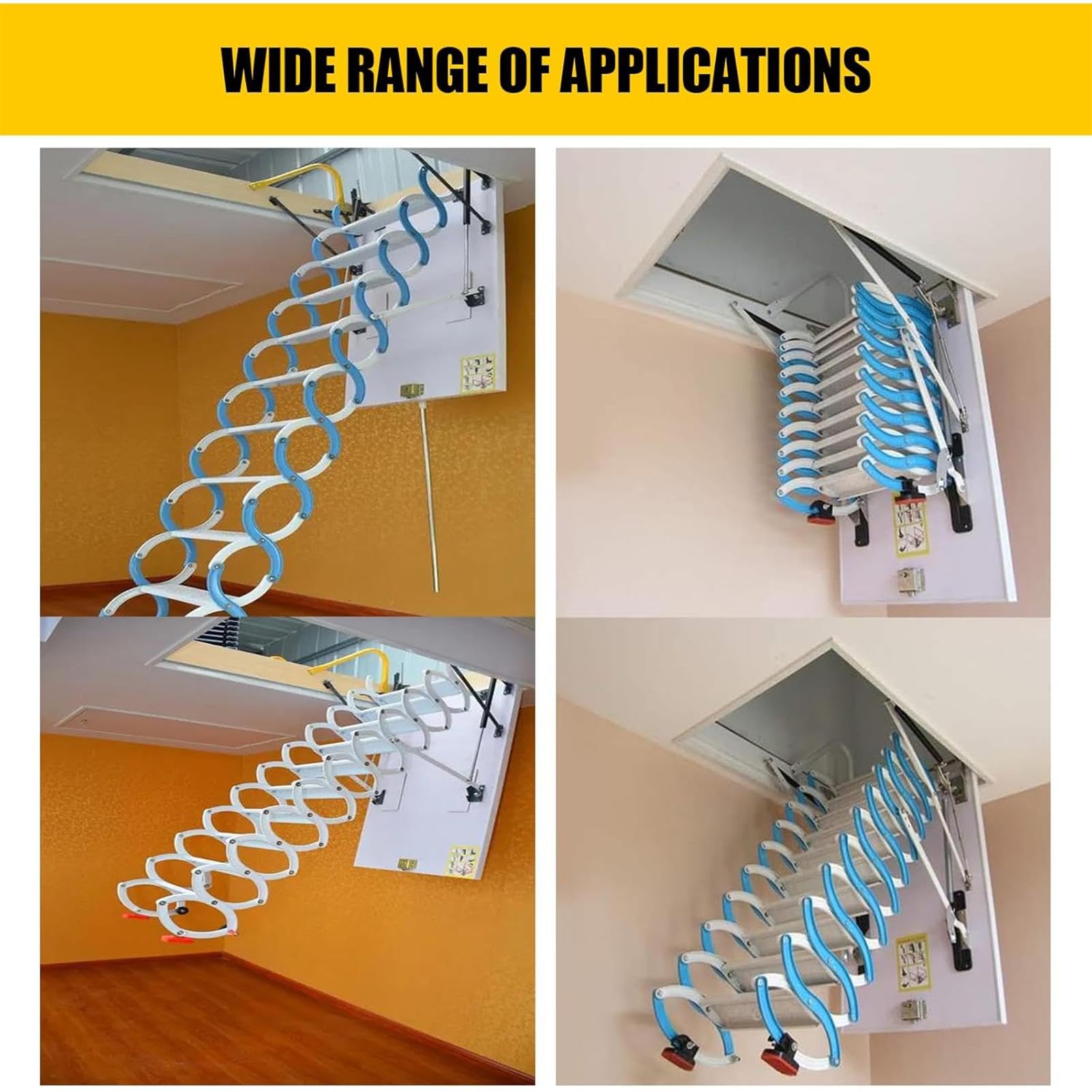 Système de Traction d'échelle, kit de système d'extraction d'échelle, kit de Barres d'extension pour escaliers de - Barre d'extension et Crochet de Rangement en cuivre, poignée, Outil