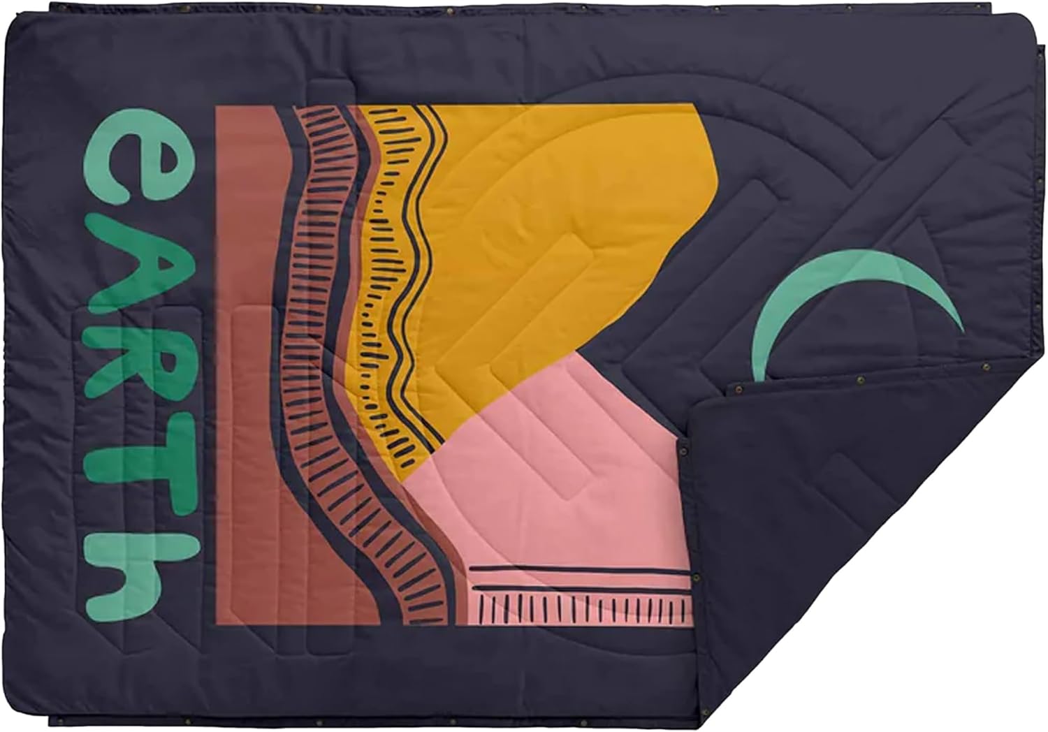 VOITED Camping Blanket - Ripstop Outdoor Blanket That Converts to a Pillow, Sleep Sack & Cape - Cozy Travel Blanket for Van Life, Picnics, & More - Insulated Large Beach Blanket