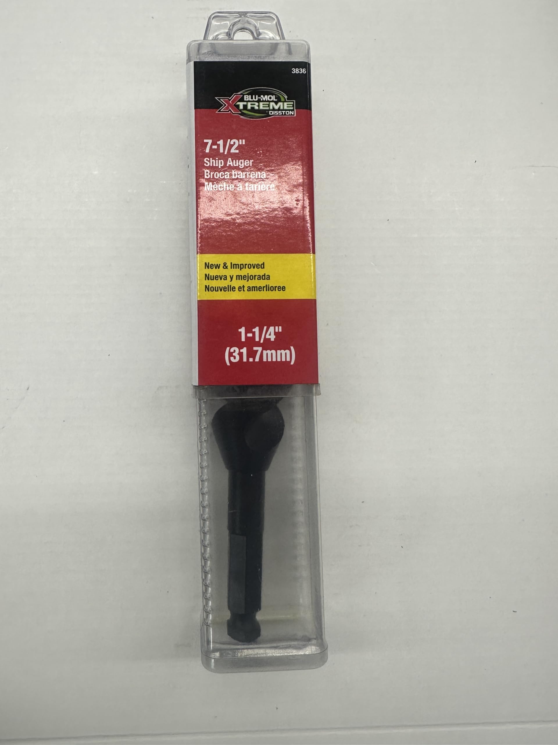 Tarière double cannelure BLML XTRM de 3,8 cm en acier forgé durable pour travaux de perçage