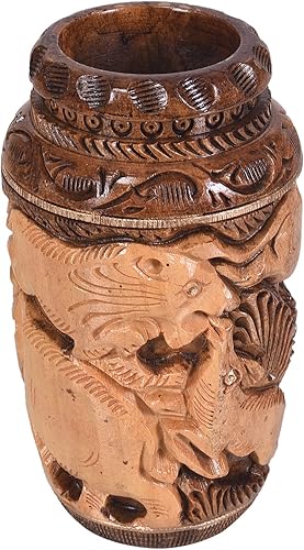 Miniatura 5 de Craft Trade Soporte para bolígrafo para organizador de escritorio, soporte de madera para pinceles de madera, soporte para lápices - Soporte para