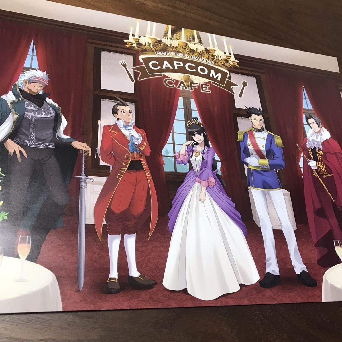 Amazon｜逆転裁判 CAPCOMcafe 集合 成歩堂龍一 綾里真宵 御剣怜