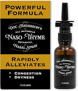 Doc Anderson's Botanical Nasal Spray – Natural Congestion Relief with Aloe & Thyme for Clearer Breathing, Combat Irritants, and Moisturizes, Made in USA (1 Pack)