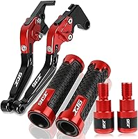 Vista 22 de Motocicleta para Y&AMAHA XJ6N XJ6 N XJ6DIVER XJ6 Diver 2009-2015 2014 2013 2012 2010 Palanca de embrague de freno manillar empuñaduras extremo Gris1