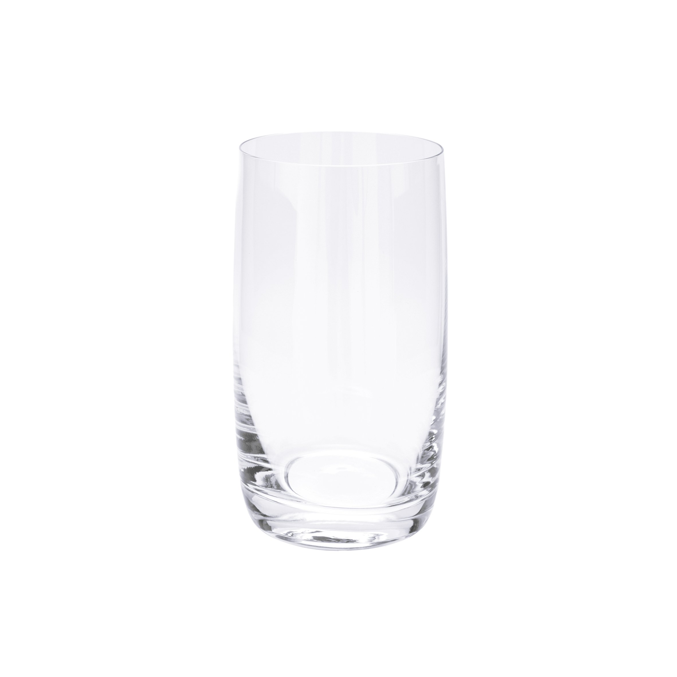 IMPULSE! Crysta 16 oz. Highball Glasses, Set of 6- Drinking Glasses Made of Glass, Cocktail Glassware for Whiskey & Mixed Drinks, 2.76