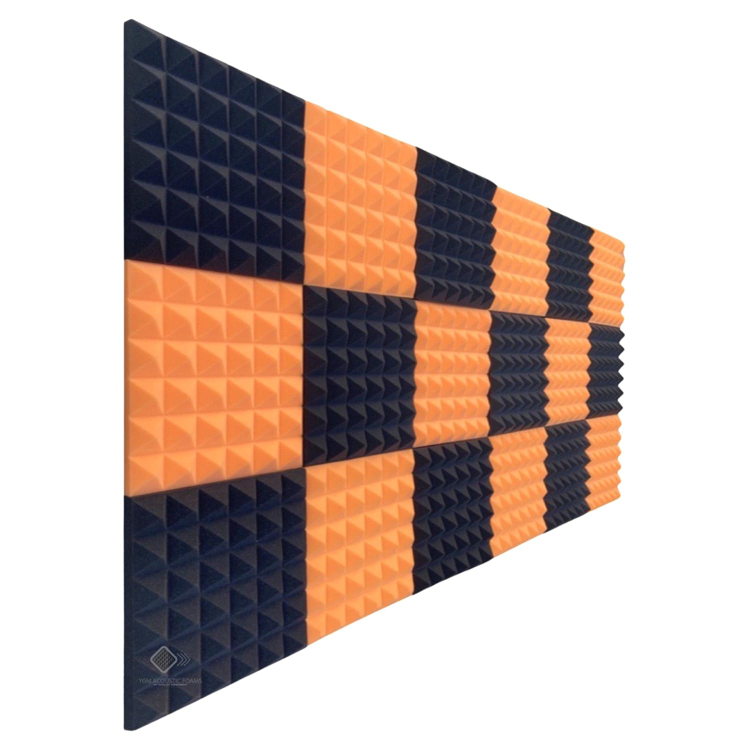 YGM Acoustic Foams® Pyramid Acoustic (Set of 12), 50 Density Foam