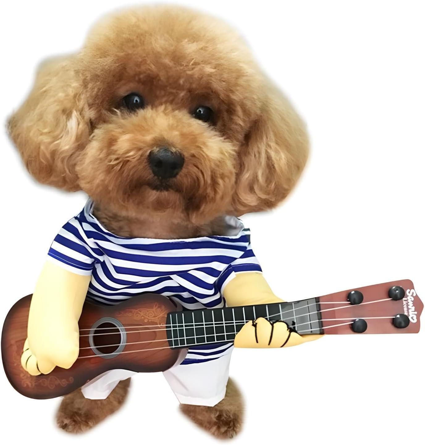 Pet Guitar Costume Dog Costumes Cat Halloween Christmas Cosplay Party Funny Outfit Clothes (M)
