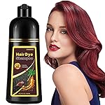 Onilyua Natural Wine Red Hair Dye Shampoo for Gray Hair, 3-IN-1 Burgundy Hair Dye Shampoo, Red Hair Dye for Men Women Colors in Minutes, Easy to Use, Instant Hair Dye for All Hair TypesWine red