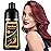 Onilyua Natural Wine Red Hair Dye Shampoo for Gray Hair, 3-IN-1 Burgundy Hair Dye Shampoo, Red Hair Dye for Men Women Colors in Minutes, Easy to Use, Instant Hair Dye for All Hair TypesWine red