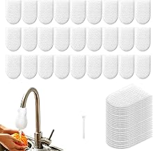 2026 New Faucet Filter Cotton Bag, 20Pcs Universal Tap Water Filter Mesh Cover with 1 Secure Straps, Kitchen Faucet Purifier for Sediment, Rust & Impurity Reduction