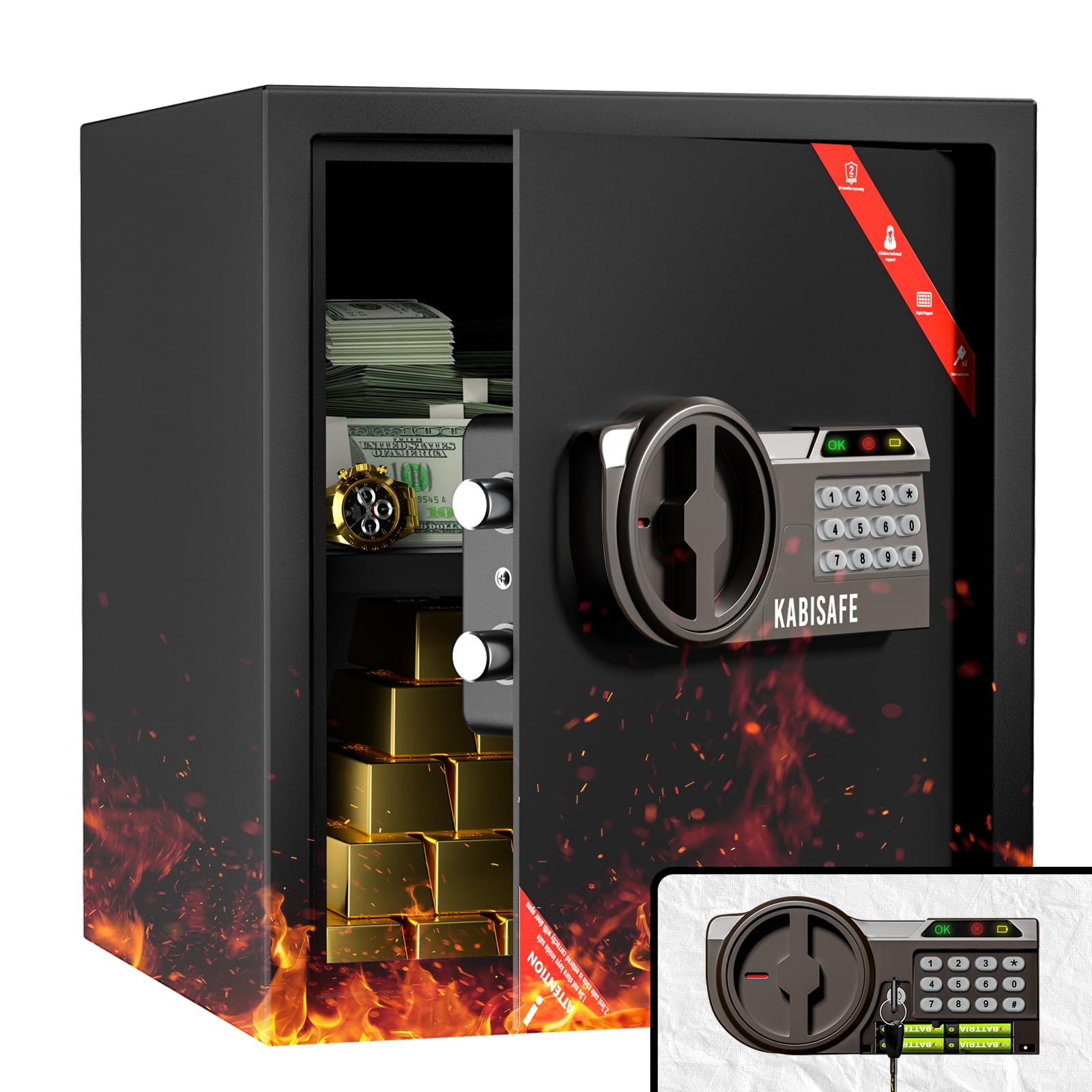 金庫 家庭用金庫 テンキー式 セキュリティーボックス 防犯金庫 43L 楽天市場】【 半額 ＆ 10％オフ 】 24H限定 9/1～☆ 金庫 家庭