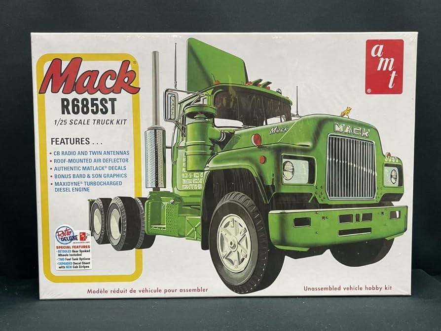 プラッツ AMT1039 1/25 マック R685ST セミ・トラクター 未塗装プラスチックモデルキット dwos6rj Amazon | プラッツ AMT1039 1/25 マック R685ST セミ