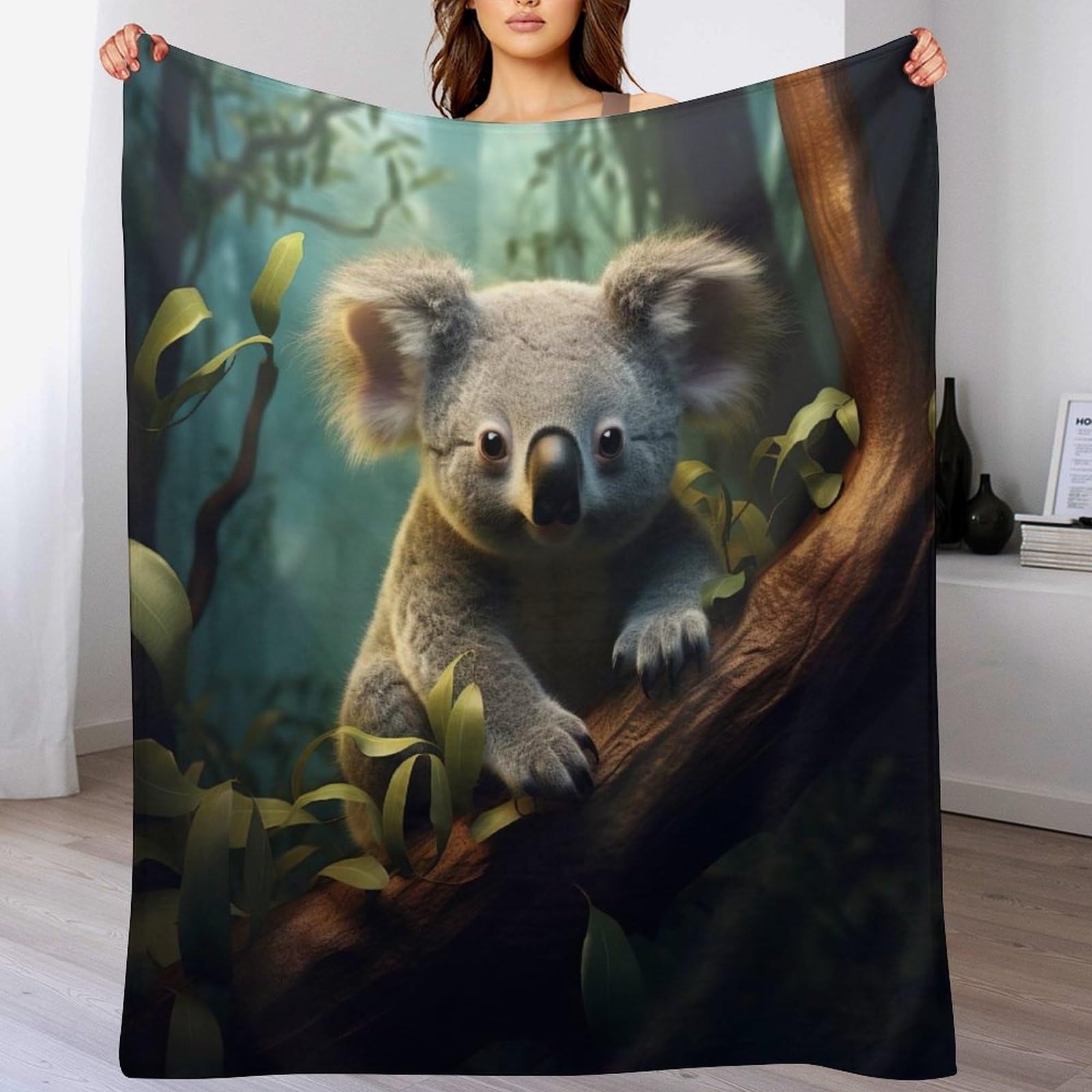 Couverture polaire koala pour canapé : votre plaid cocooning