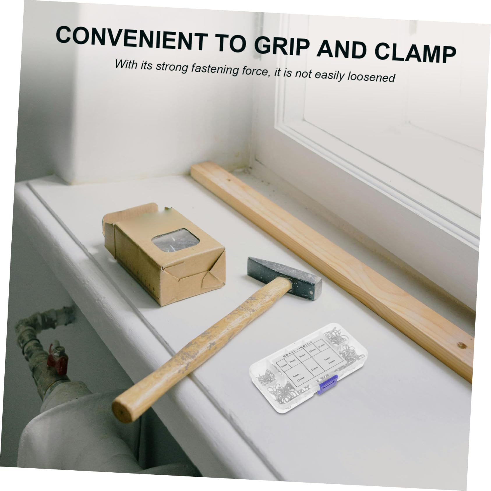 Cabilock Long-Lasting Performance Pipe Clamp Small Spring Clamps for Motorcycle Accessory