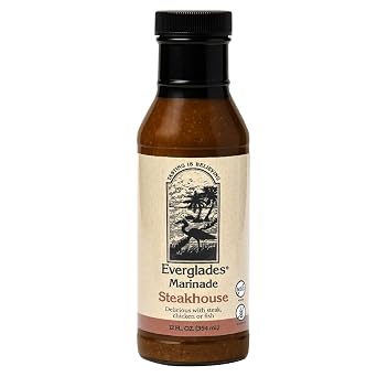 Everglades Steakhouse Marinade - Bold Steak Marinade for Grilling - 12 Fl Oz